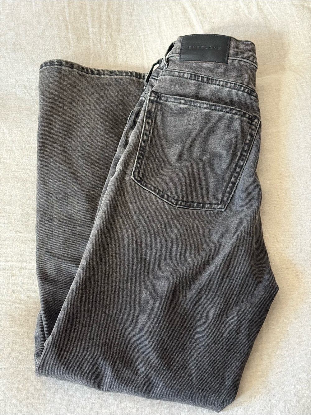 Everlane Way High Jean in Black Grey Size 26 - Picture 4 of 6